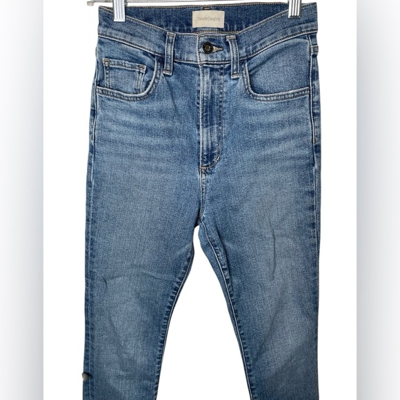 Favorite Daughter The Valentina Shortie Jean in Laurel Size 24 Raw Hem High Rise - Picture 6 of 13